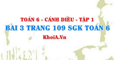 Bài 3 trang 109 SGK Toán 6 tập 1 Cánh Diều